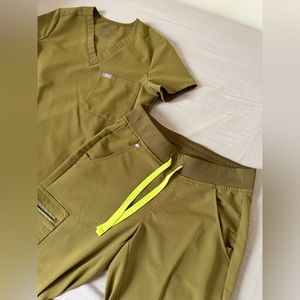 Figs Scrub Jogger Pants Women Martini Olive